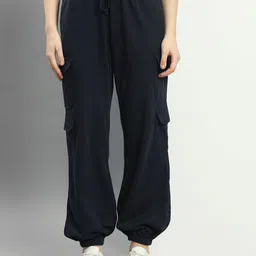 Q-rious Women Loose Fit Cargos Trousers-picture-19
