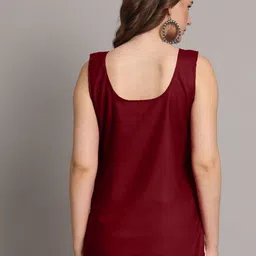 The Chikan Label Pack of 2 Cotton Solid Camisoles image 3