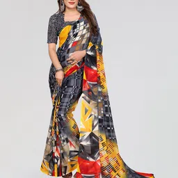Moda Rapido Geometric Printed Saree-image-37