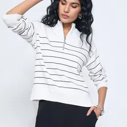 Annabelle by Pantaloons Women Striped Pullover-picture-21