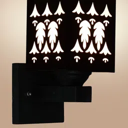 Gojeeva Brown Wood Square Wall Lamps image 3