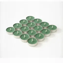 AAURAFUL Green & Silver-Toned 50 Pieces Tea Light Candles-picture-24