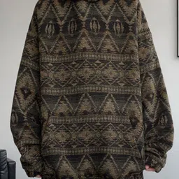 Mast & Harbour Men Geometric Printed Oversized Hooded Long Sleeve Sweatshirt-picture-29