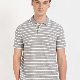 Tommy Hilfiger Men Striped Polo Collar Cotton T-shirt-picture-46