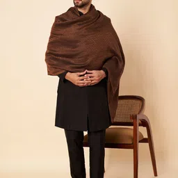 Zamour Men Woven Design Stole image 2