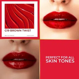 Beaut By Sterling Velvet Series Glossy Liquid Lip Color Lipstick - 5 ml - Brown Twist G19 image 4