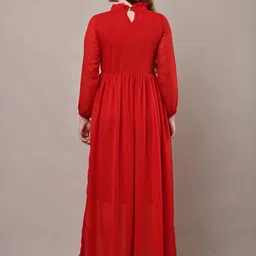 BAESD Georgette Empire Maxi Dress image 5