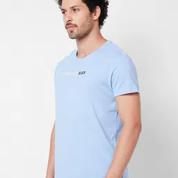 SPYKAR Typography Printed Round Neck Slim Fit Cotton Casual T-shirt image 3