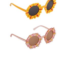 DukieKooky Unisex Kids Black Lens & Yellow Round Sunglasses with-picture-27