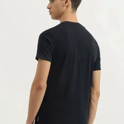 United Colors of Benetton Men Typography Printed Round Neck Pure Cotton T-Shirt image 5
