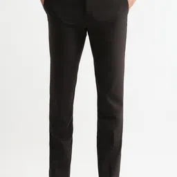 Arrow Men Regular Fit Mid-Rise Flat-Front Formal Trousers image 4