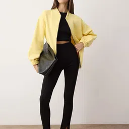 Trendyol Women Mock Collar Front-Open Oversized Sweatshirt-picture-23