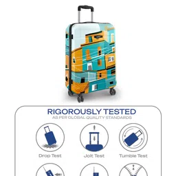 Safari Oasis Neo Printed 8 Wheel Hard Medium Trolley Suitcase image 5