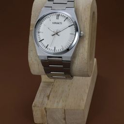 VIRAKTI Men Brass Embellished Dial & Stainless Steel Analogue Watch MEN-29-SILVER-S01-picture-42