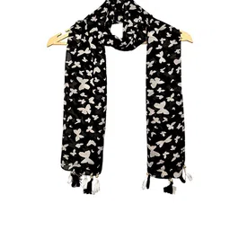 POSHAMPAA be desi Women Pack Of 4 Printed Scarf with Tasselled Border image 2