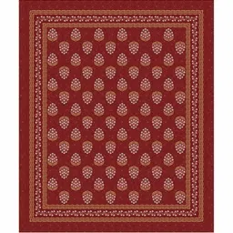 JAIPUR FABRIC Maroon Floral Printed Pure Cotton 240 TC King Bedsheets Set 2.74 x 2.54 m image 3