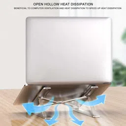 VISHOU Aluminum Alloy Adjustable, Portable, Foldable, Ergonomic, Tablet Laptop Stand_01 VLS005 Laptop Stand image 3