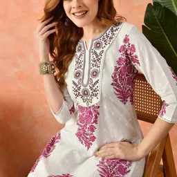 physil Women Embroidered Pure Cotton Straight Kurta-picture-19