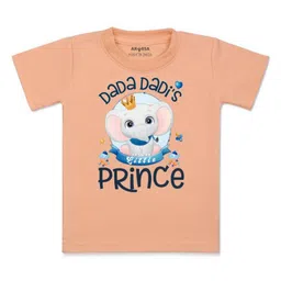 Arvesa Kids Printed V-Neck Applique T-shirt-picture-50