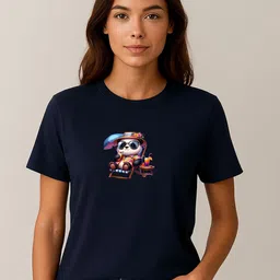 Anikmart Women Printed Pure Cotton T-shirt-image-64