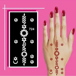 VOORKOMS Mehndi Stencil Stickers for Henna Beauty-picture-31
