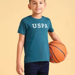 U.S. Polo Assn. Kids Boys Brand Logo Pure Cotton Applique T-shirt-picture-56