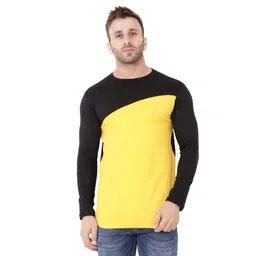 BEYOU FASHION Colourblocked Round Neck Long Sleeves Slim Fit T-shirt-picture-37
