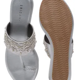 ERIDANI Embellished Party Wedge Sandals image 2