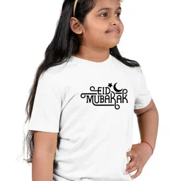 Chombooka Kids Typography Printed Monochrome Applique T-shirt image 3
