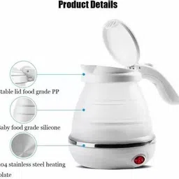 bsvr Stylish Perfect Foldable Electric Kettle Travel quietly boils water 40 Electric Kettle image 4