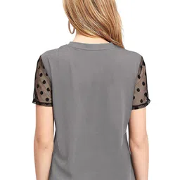 Fashion Care Women Round Neck Short Sleeves Top image 3