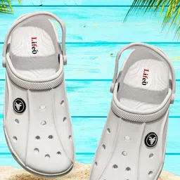 LIFA TRADERS Men White Solid Rubber Material Casual Clogs-picture-36