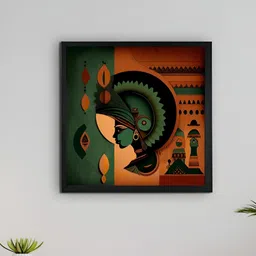 SOWPEACE Green & Brown 1 Piece Canvas Abstract Wall Photographs image 2
