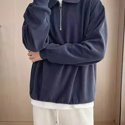 StyleCast Men Solid Long Sleeves Shirt Collar Pullover image 2