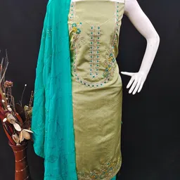 Maroosh Embroidered Unstitched Dress Material image 3