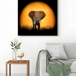 999Store Black & Yellow 1 Piece Canvas Birds and Animals Wall Paintings-image-69