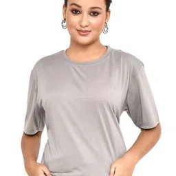 RAPL Women High Neck Extended Sleeves Pockets T-shirt-picture-34