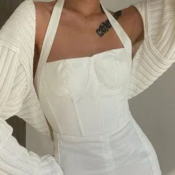 LULU & SKY Women Crop Shrug image 2