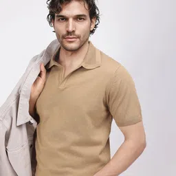 RARE RABBIT Men Polo Collar Extended Sleeves T-shirt image 2