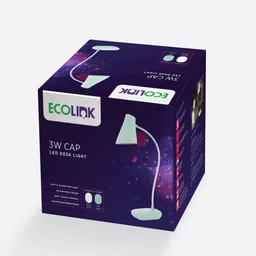 ecolink by philips 581869 3W EcoLink CAP Rechargeable LED Desk Light (White) Study Lamp image 5