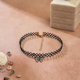 EL REGALO Butterfly Detail Choker Necklace-image-46