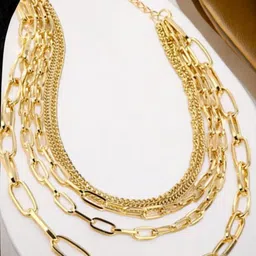 OOMPH Gold-Plated Layered Necklace-image-47