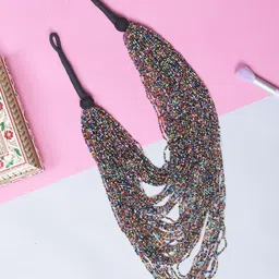 Bamboo Tree Jewels Layered Statement Necklace-picture-10