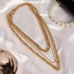 SOHI Gold-Plated Layered Necklace-picture-21