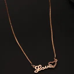 Saraf RS Jewellery Rose Gold-Plated Necklace-picture-31