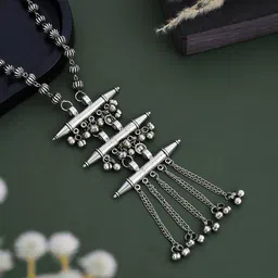 ATIBELLE Silver-Plated German Silver Beaded Necklace image 1