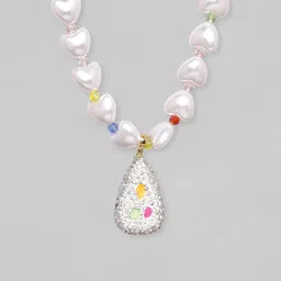 Rubans Voguish Gold-Plated Artificial Beads Necklace image 4