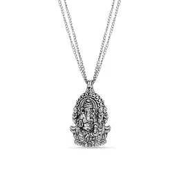 Fida Women Silver-Toned Silver-Plated Necklace image 2