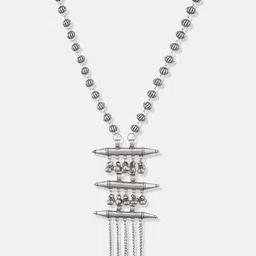 ATIBELLE Silver-Plated German Silver Beaded Necklace image 3