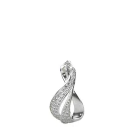 VALANOVA Women 18K White Gold & Certified Lab Grown Diamond Pendant 2.76gm-image-15